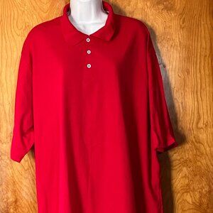 NWOT -Men's Red Polo shirt - Hanes - 3X